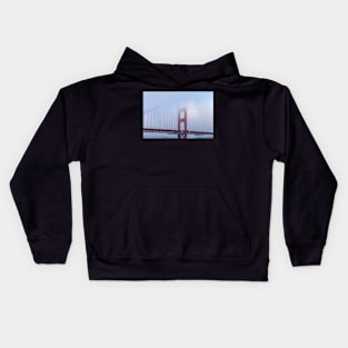 Golden Gate in Fog Kids Hoodie